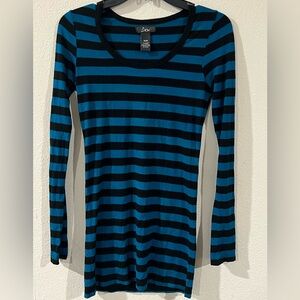 Blue and black long sleeve